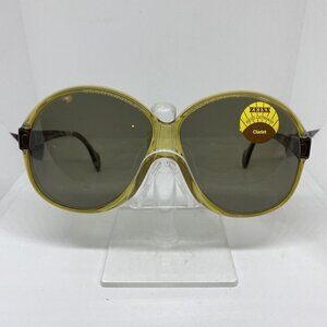Vintage Zeiss MH Sunglasses Oversized 217 AC9 8073 Oval Yellow Frame 61-11-125